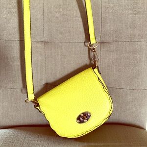 Francesca’s Collection neon yellow crossbody bag